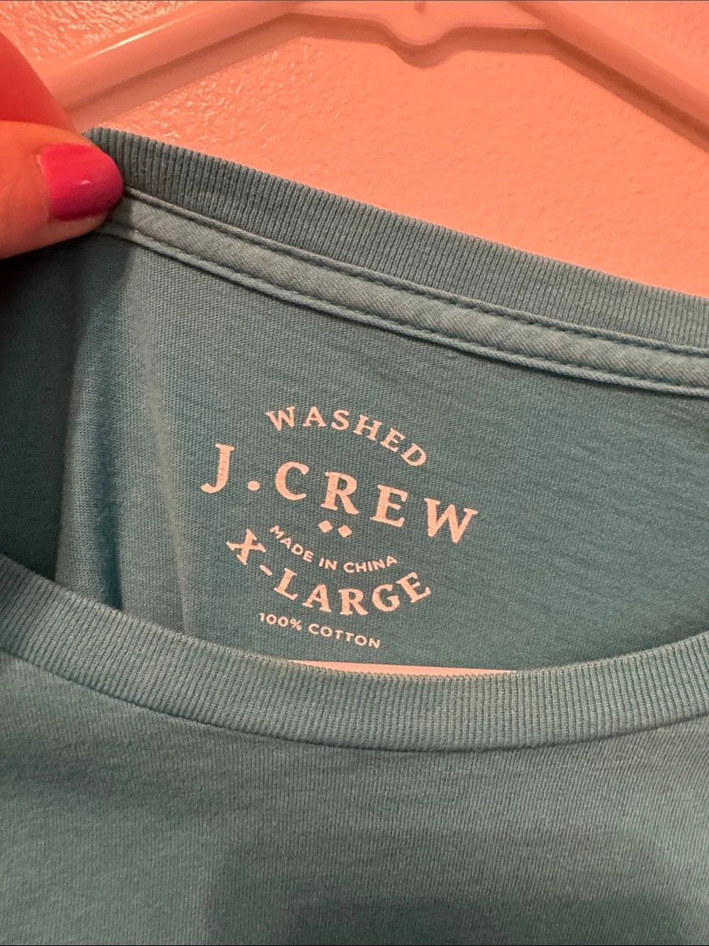 J. Crew Men’s Long-Sleeve Crewneck Tee 100% cotton